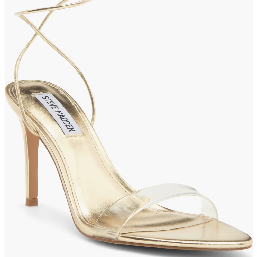 Steve Madden Gold Strappy Heels